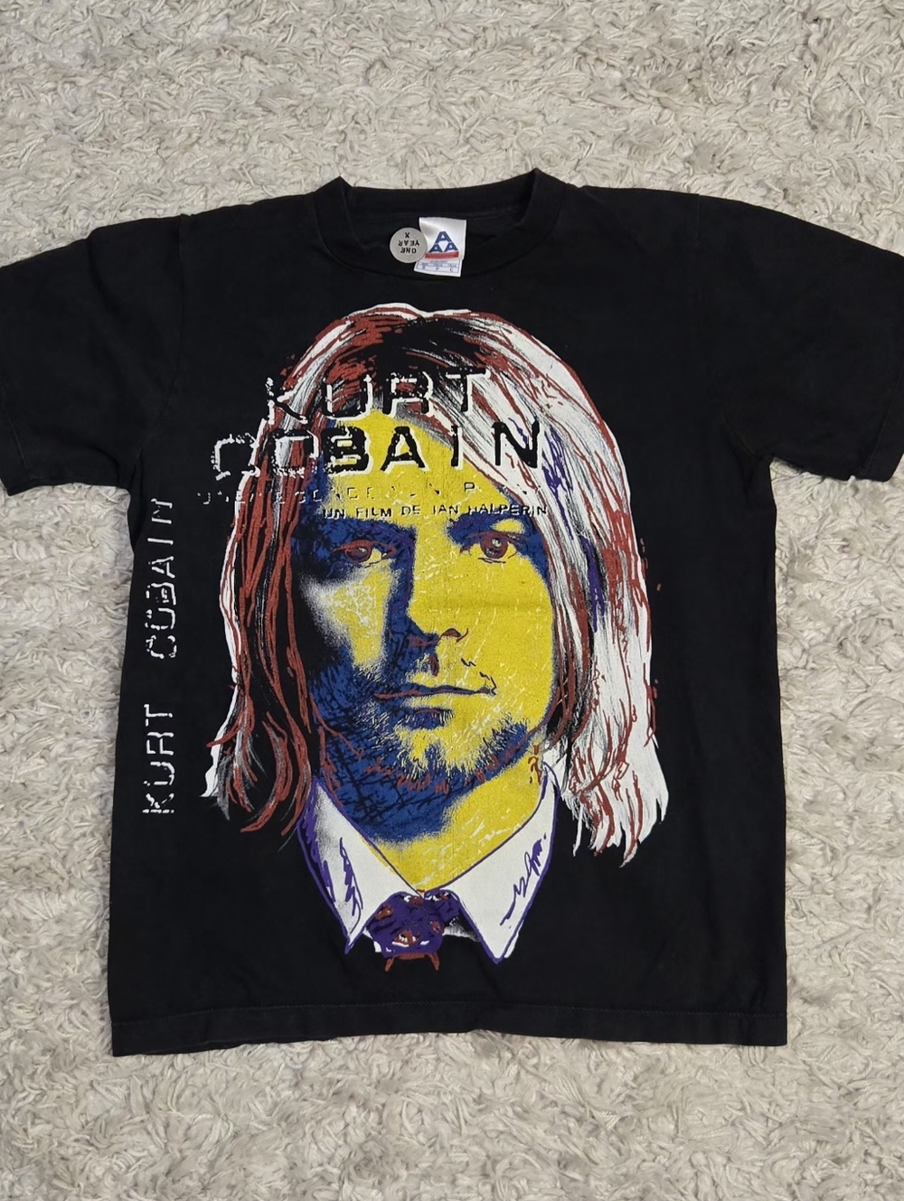 Y2K 2004 Kurt Cobain Documentary Film Promo Tee Shirt S *RARE*